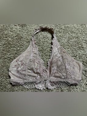 Abercrombie & Fitch Lace Bralette in Dusty Pink XS